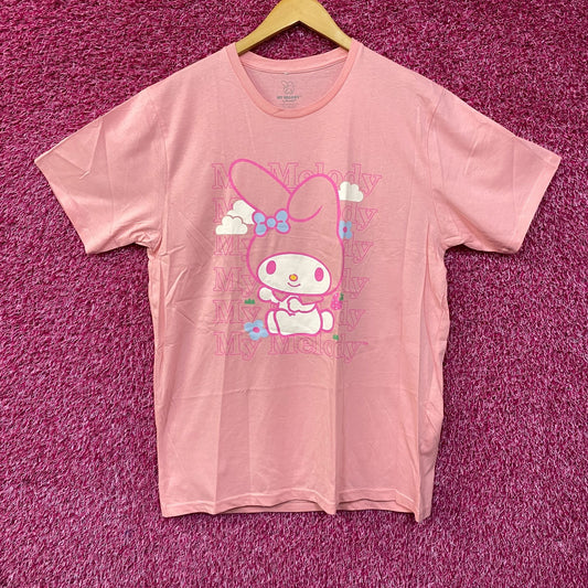 Sanrio My Melody Cute Graphic Design Pink T-Shirt Large