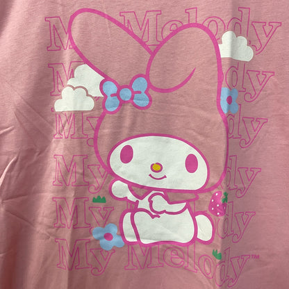 Sanrio My Melody Cute Graphic Design Pink T-Shirt Large
