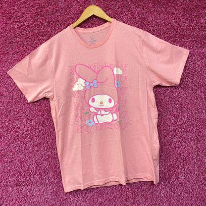 Sanrio My Melody Cute Graphic Design Pink T-Shirt Large