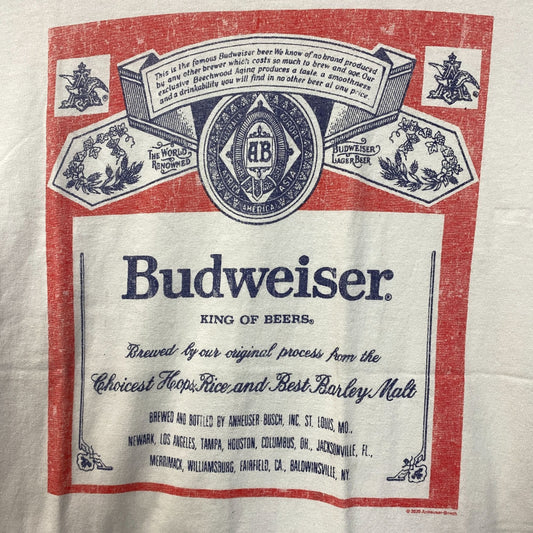 Budweiser King Of Beers Vintage Style T-Shirt Small