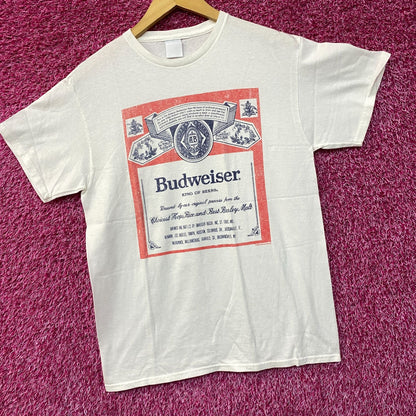 Budweiser King Of Beers Vintage Style T-Shirt Small