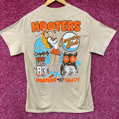 Hooters Country Club Delightfully Tacky Since 83 T-Shirt Medium