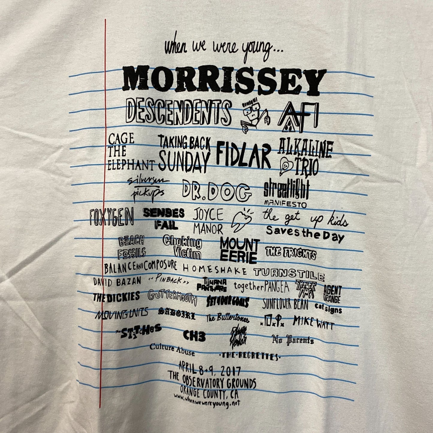 When We Are Young Notebook Tshirt size large