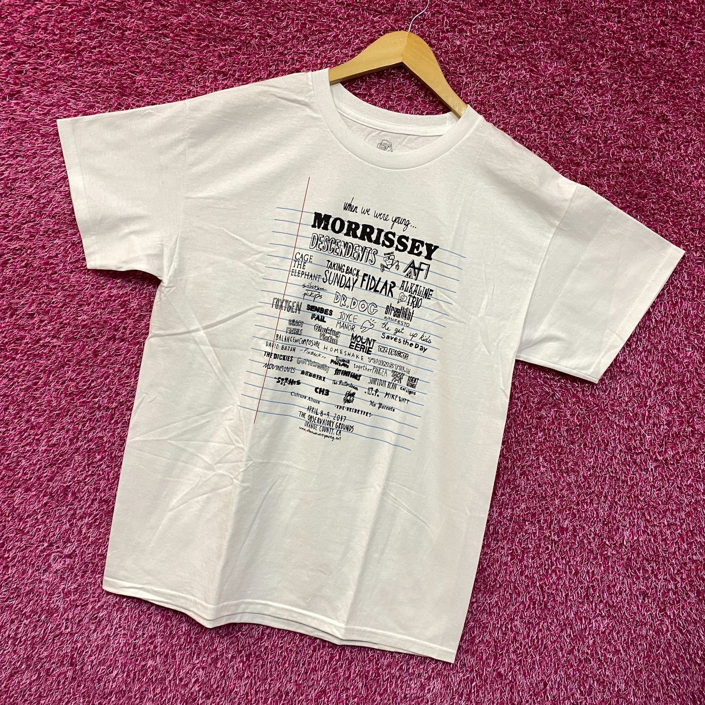 When We Are Young Notebook Tshirt size large