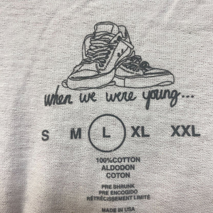 When We Are Young Notebook Tshirt size large