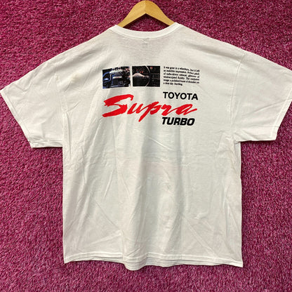 Toyota Supra Turbo 89 Double Sided T-Shirt 2XL