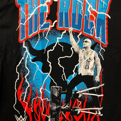 WWE The Rock Lightning Strikes tshirt size XL