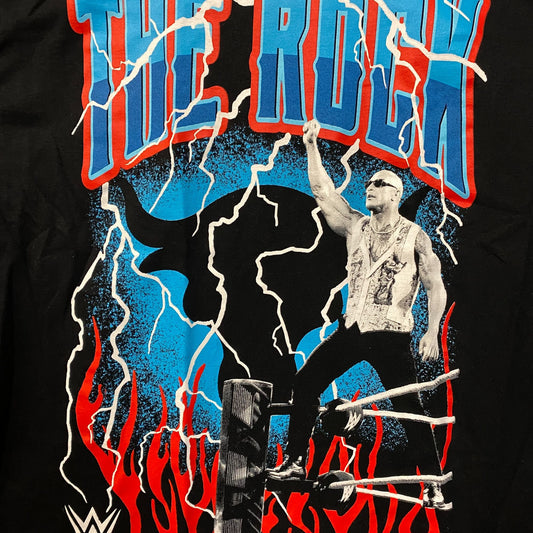 WWE The Rock Lightning Strikes tshirt size XL