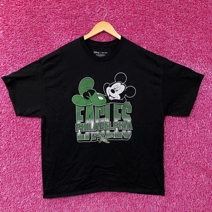 Disney x Junk Food NFL Philadelphia Eagles Mickey Mouse Graphic T- Shirt XL