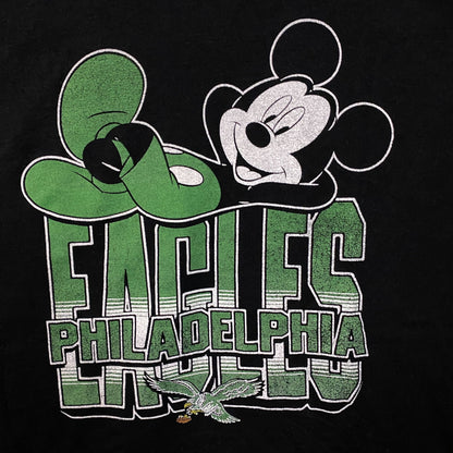 Disney x Junk Food NFL Philadelphia Eagles Mickey Mouse Graphic T- Shirt XL