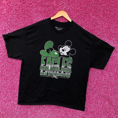 Disney x Junk Food NFL Philadelphia Eagles Mickey Mouse Graphic T- Shirt XL