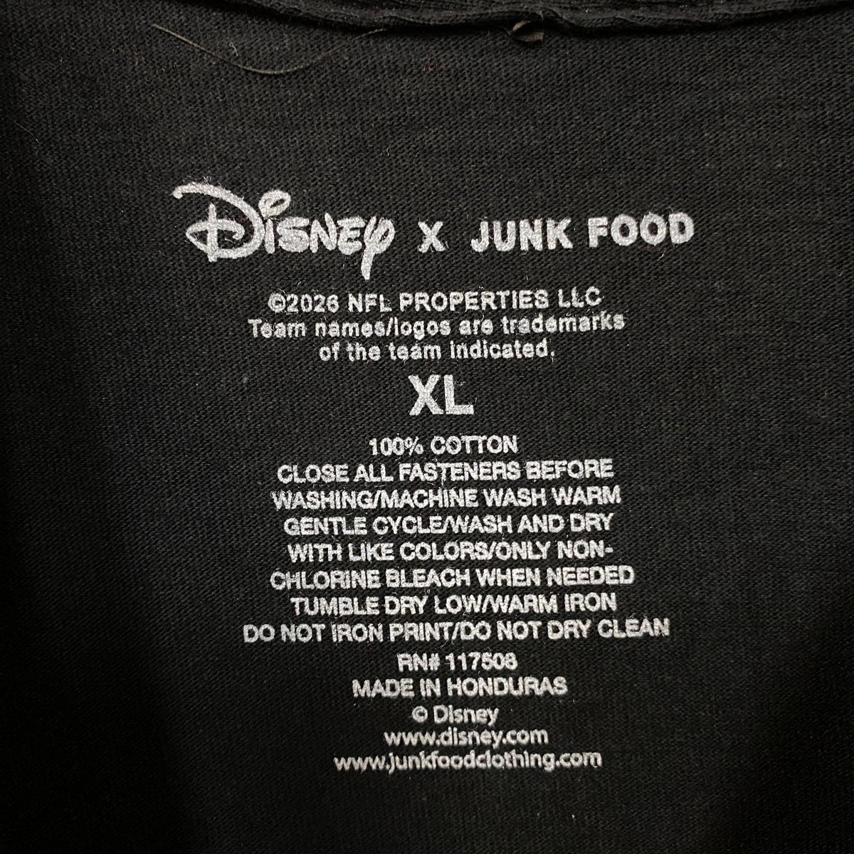 Disney x Junk Food NFL Philadelphia Eagles Mickey Mouse Graphic T- Shirt XL