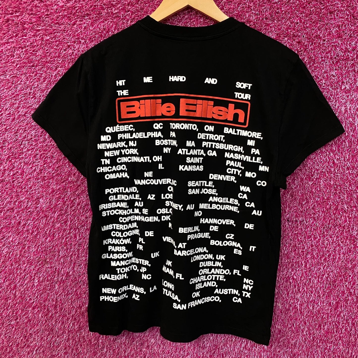 Billie Eilish Hit Me Hard and Soft The Tour Graphic T-shirt Small