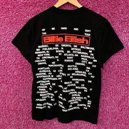 Billie Eilish Hit Me Hard and Soft The Tour Graphic T-shirt Small