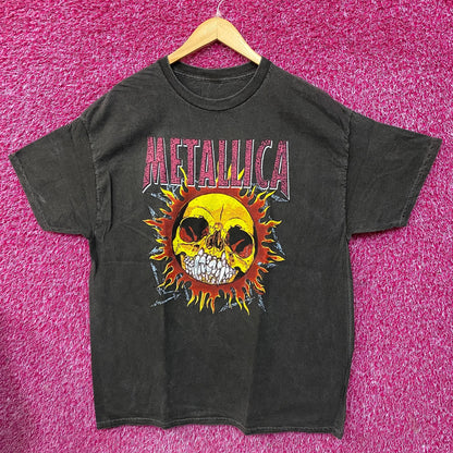 Metallica Skull Sun Heavy Metal Band T-Shirt Medium