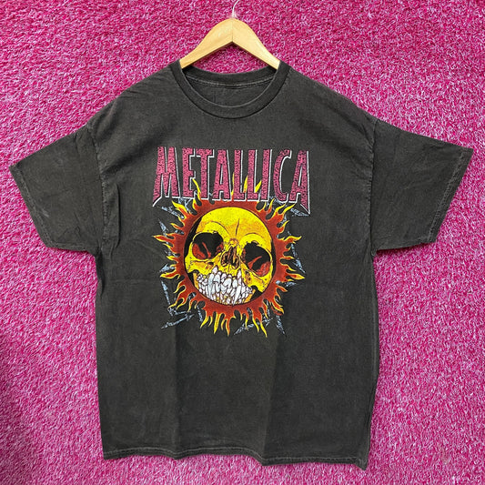Metallica Skull Sun Heavy Metal Band T-Shirt Medium
