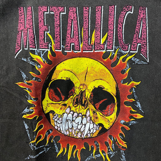 Metallica Skull Sun Heavy Metal Band T-Shirt Medium