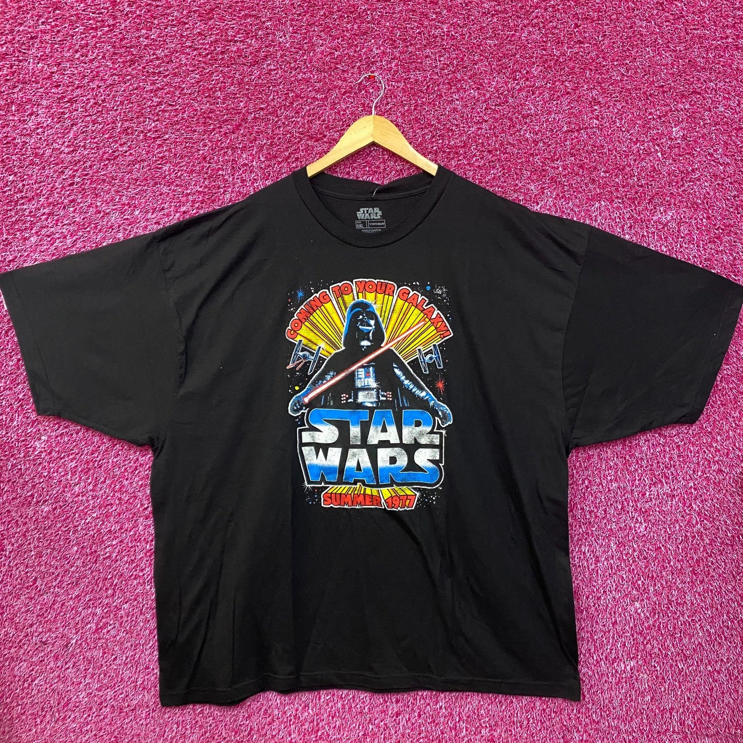 Star Wars Darth Vader Coming To Your Galaxy Retro T-Shirt 5XL