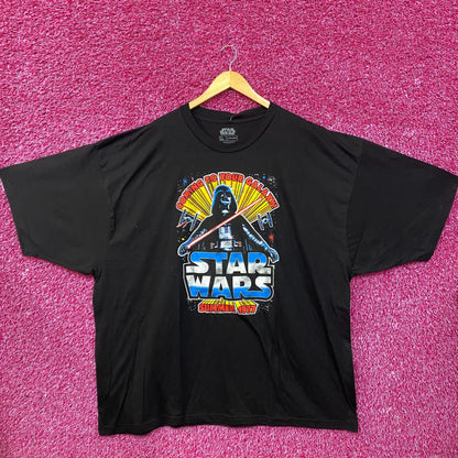 Star Wars Darth Vader Coming To Your Galaxy Retro T-Shirt 5XL