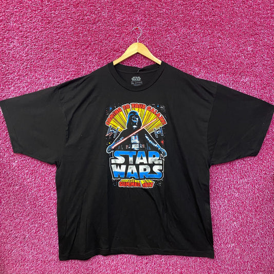 Star Wars Darth Vader Coming To Your Galaxy Retro T-Shirt 5XL
