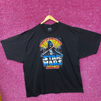 Star Wars Darth Vader Coming To Your Galaxy Retro T-Shirt 5XL