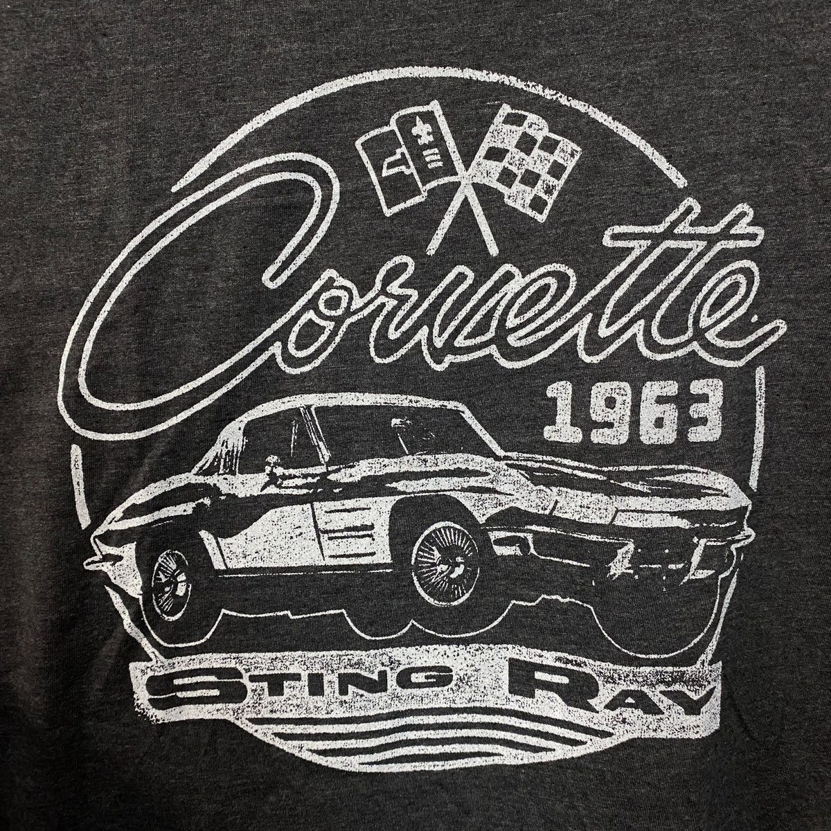 Corvette 1963 Sting Ray Women's Retro Graphic T-Shirt Medium