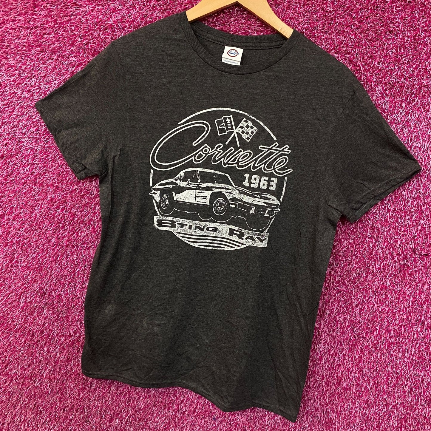 Corvette 1963 Sting Ray Women's Retro Graphic T-Shirt Medium