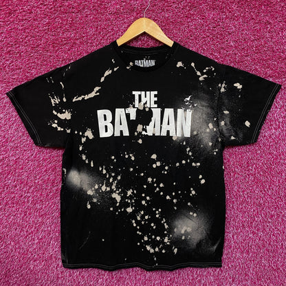 The Batman Silhouette Spell-Out Movie Poster Splatter Dye L