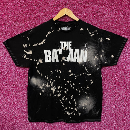 The Batman Silhouette Spell-Out Movie Poster Splatter Dye L