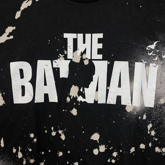 The Batman Silhouette Spell-Out Movie Poster Splatter Dye L
