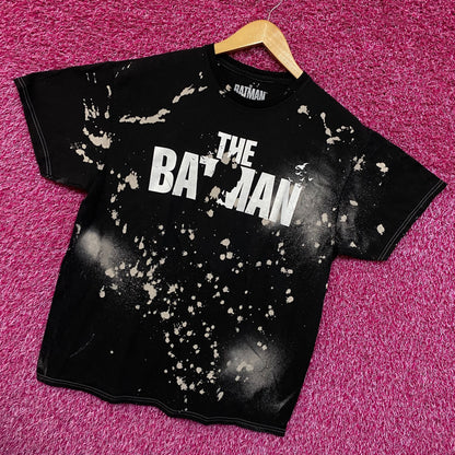 The Batman Silhouette Spell-Out Movie Poster Splatter Dye L