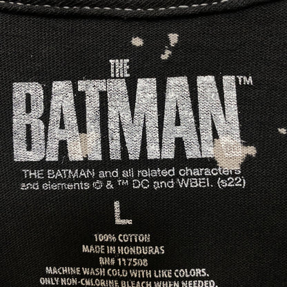 The Batman Silhouette Spell-Out Movie Poster Splatter Dye L