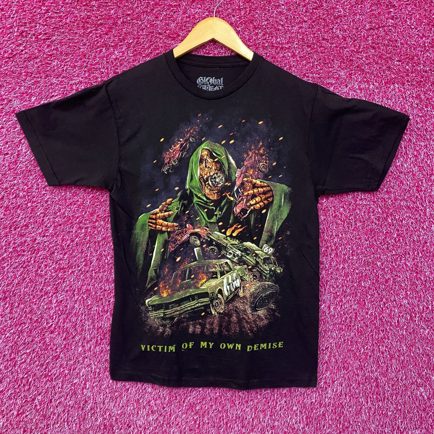 Victim Of My Own Demise by Global Threat T-Shirt Medium