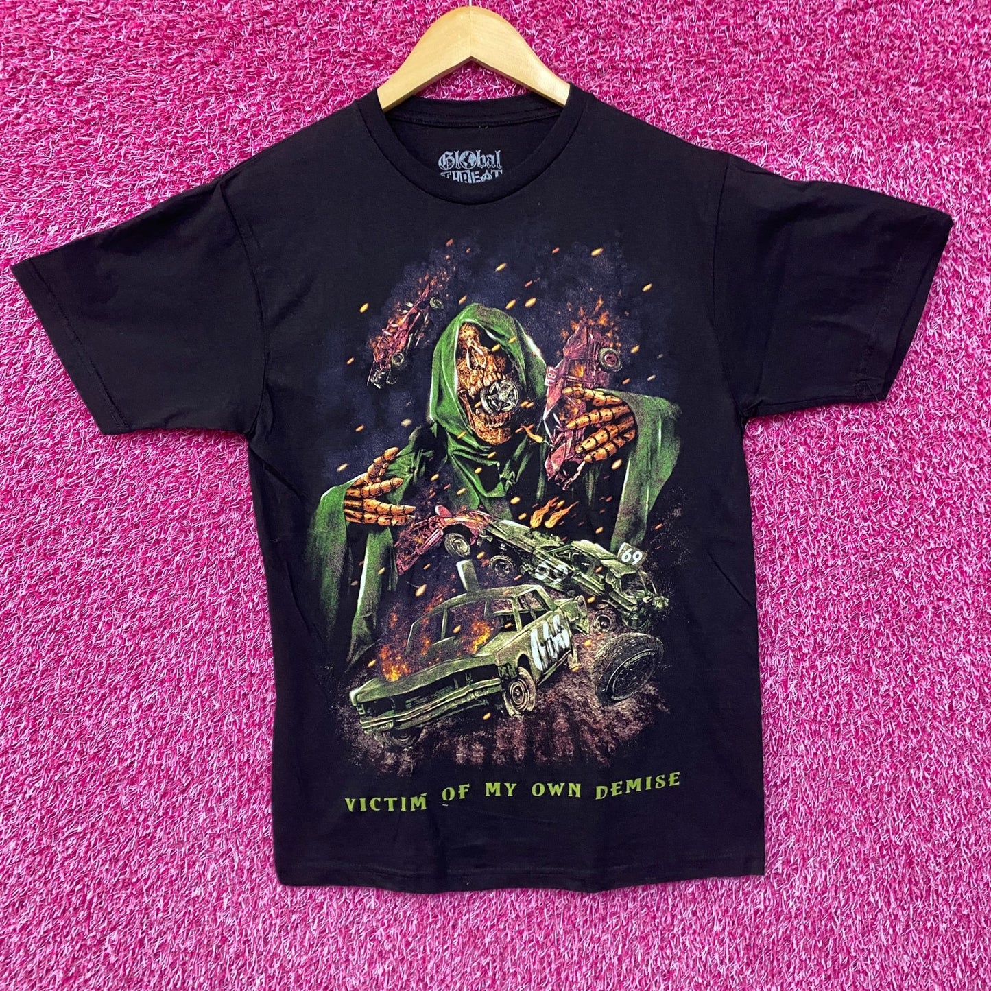 Victim Of My Own Demise by Global Threat T-Shirt Medium