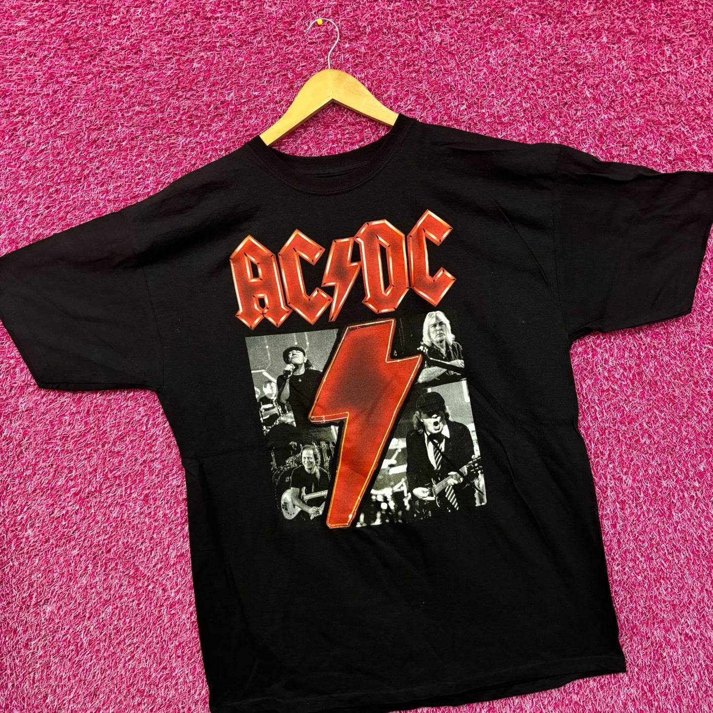 AC/DC Pwr Up Live in Concert Poster Heavy Metal Band Tee XL