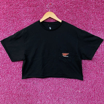 Junk Food Miller High Life Beer Logo Women's Crop Tee Medium