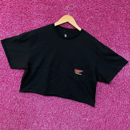 Junk Food Miller High Life Beer Logo Women's Crop Tee Medium