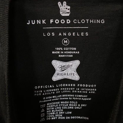 Junk Food Miller High Life Beer Logo Women's Crop Tee Medium