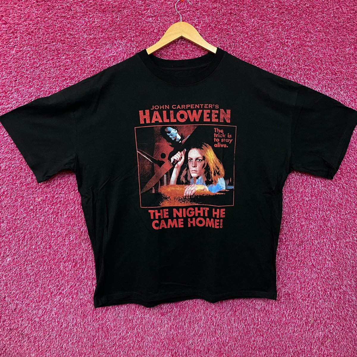Halloween "The Night He Came Home" Horror Graphic T-Shirt 2XL