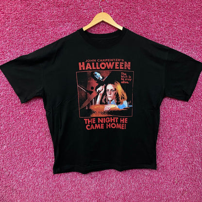 Halloween "The Night He Came Home" Horror Graphic T-Shirt 2XL