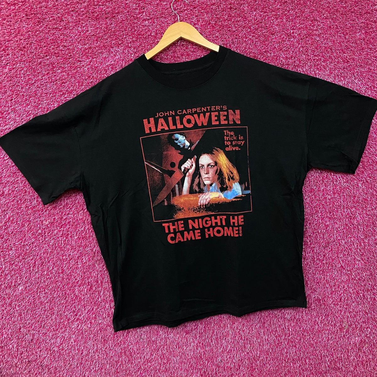 Halloween "The Night He Came Home" Horror Graphic T-Shirt 2XL