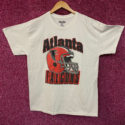 Junk Food Clothing NFL Atlanta Falcons Throwback Helmet Logo T-Shirt Medium