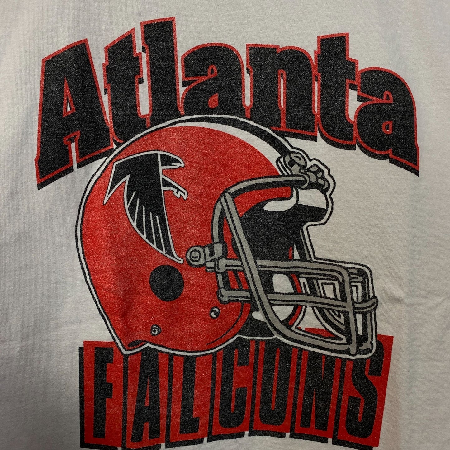 Junk Food Clothing NFL Atlanta Falcons Throwback Helmet Logo T-Shirt Medium