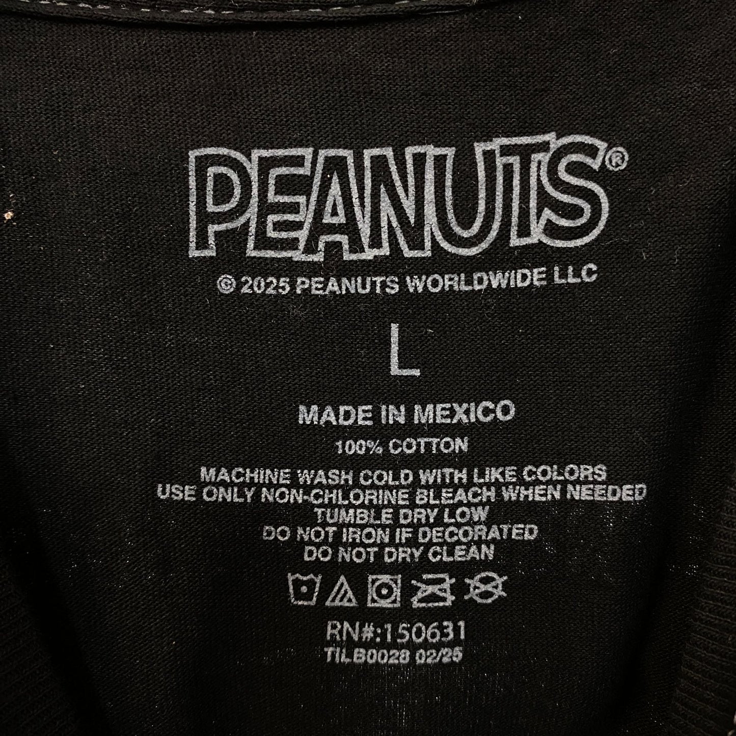 Peanuts Records Full-Frequency Sound Graphic T-Shirt Large