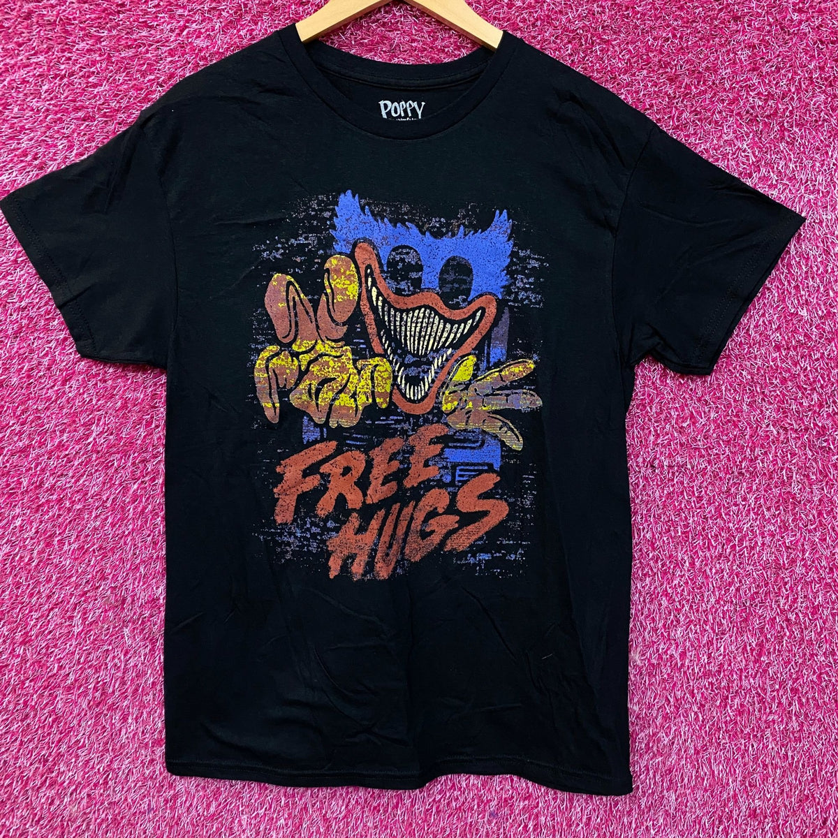 Poppy Playtime Huggy Wuggy "Free Hugs" Graphic T-Shirt Medium