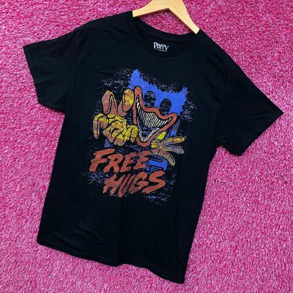 Poppy Playtime Huggy Wuggy "Free Hugs" Graphic T-Shirt Medium