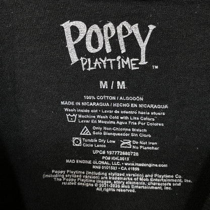 Poppy Playtime Huggy Wuggy "Free Hugs" Graphic T-Shirt Medium