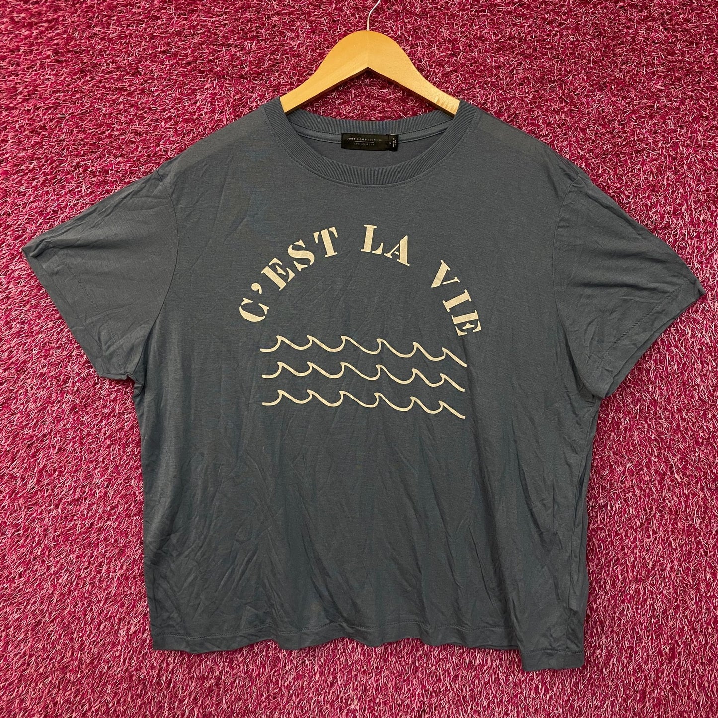 Junk Food Clothing C'est La Vie Vintage Tissue Women's Tee XL