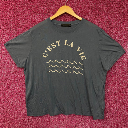 Junk Food Clothing C'est La Vie Vintage Tissue Women's Tee XL