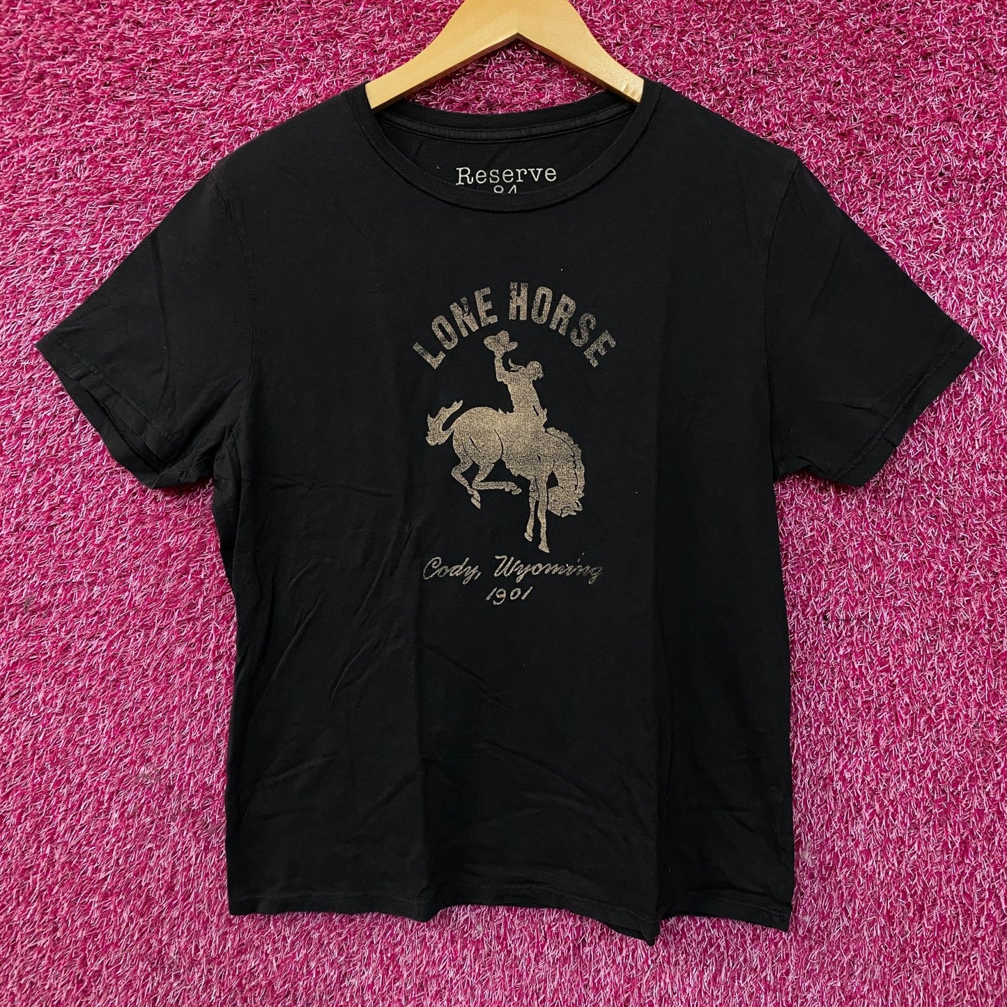 Reserve Lone Horse Cody Wyoming 1901 Graphic T-Shirt 2XL